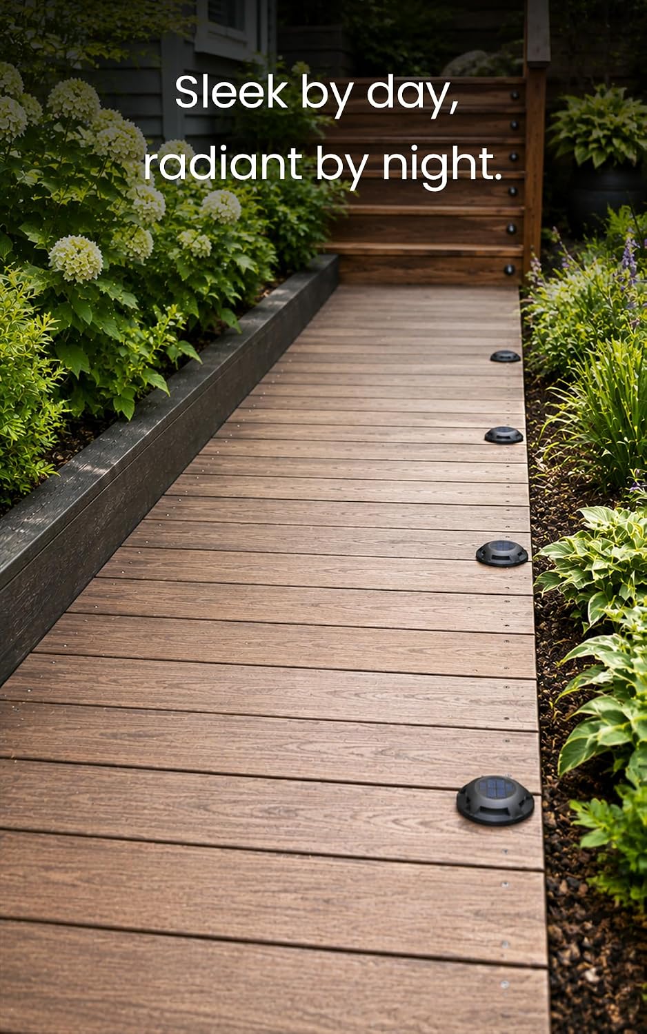 Home Zone Living 12PK Solar Deck Lights, Outdoor Dock and Driveway