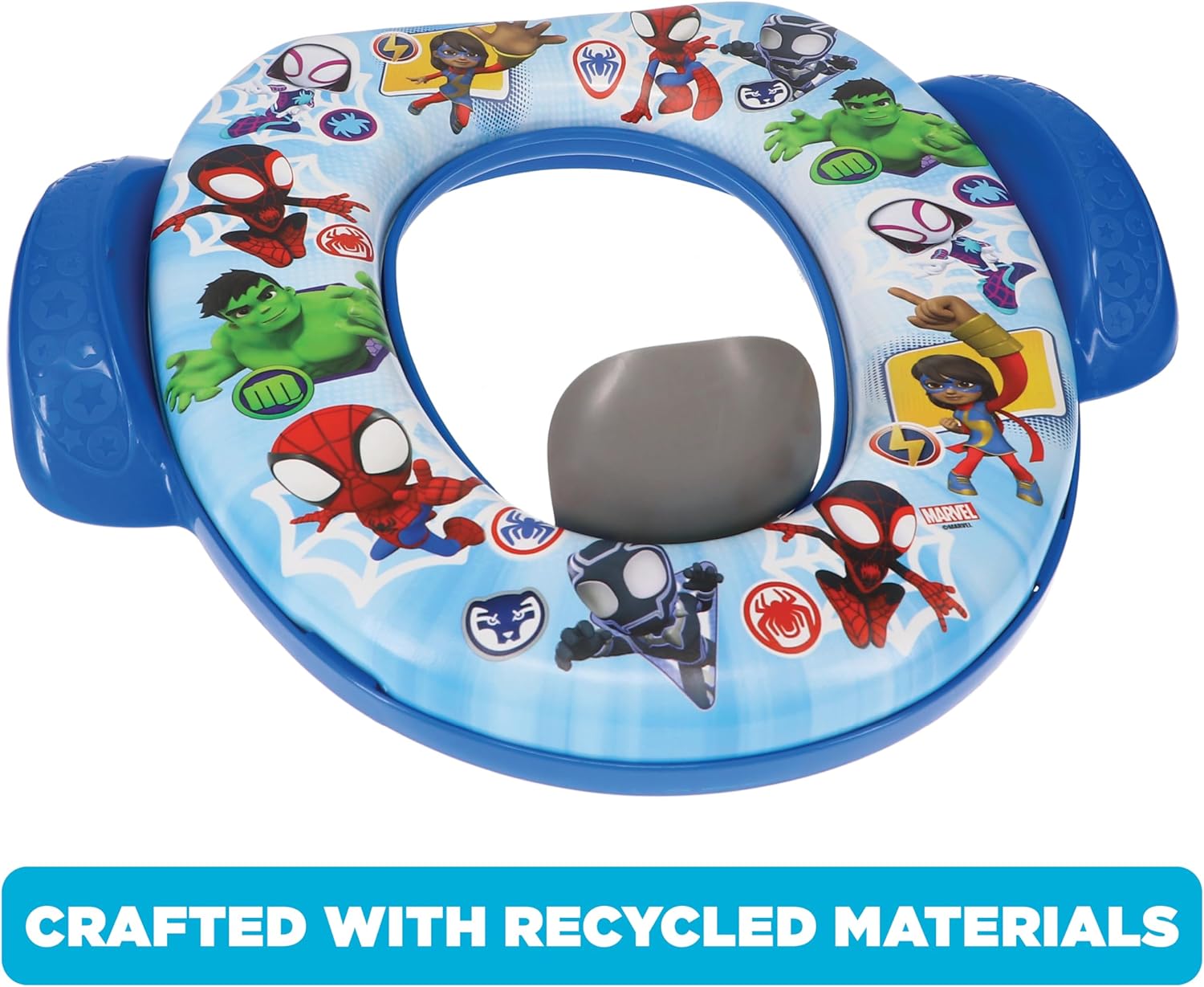 Spidey and His Amazing Friends "Team Up" Soft Potty Seat and Potty Training Seat - Soft Cushion, Baby Potty Training, Safe, Easy to Clean