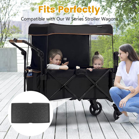 mumisuto All Weather Mat Wagon W4 Accessory, Compatible with Wonderfold Wagon W4 Made from TPE to Protect Wagon from Sand, Dirt, and Water(W2)