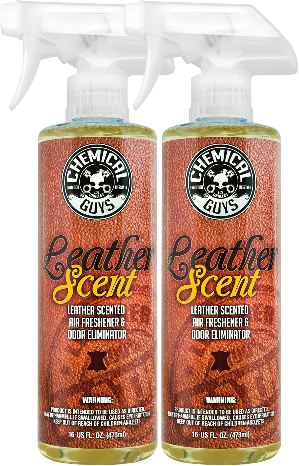 Chemical Guys, Leather Scent Air Freshener & Odor Neutralizer, 16 oz, 2 Pk