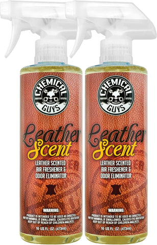 Chemical Guys, Leather Scent Air Freshener & Odor Neutralizer, 16 oz, 2 Pk
