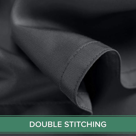 King Pillowcases by Pure Bamboo, Genuine 100% Organic Viscose Derived from Bamboo, Luxuriously Soft & Cooling, Double Stitching, Envelope Closure (2 King Pillowcases, Charcoal)
