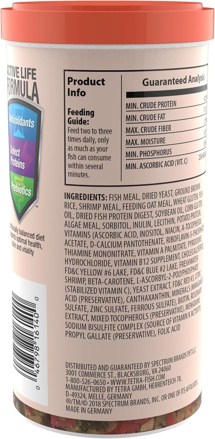 Tetra Goldfish Flakes Fish Food, 7.06 oz