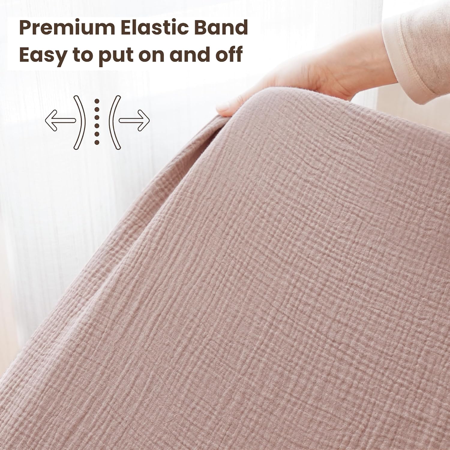 Konssy 2 Pack Muslin Crib Sheets for Baby Boys & Girls, 52" x 28"