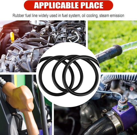 1/4 Inch (6mm) ID Fuel Line Hose 5FT NBR Rubber Push Lock Hose High Pressure 300PSI for Automotive Fuel Systems Engines…