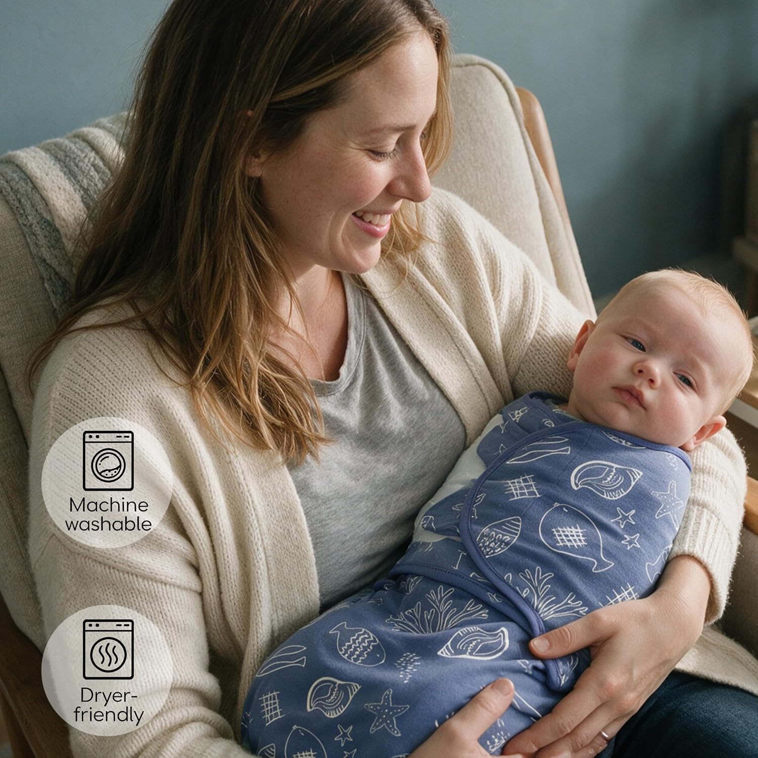 Cotton Swaddles for Newborns, Baby Newborn Swaddle 0-3 Month