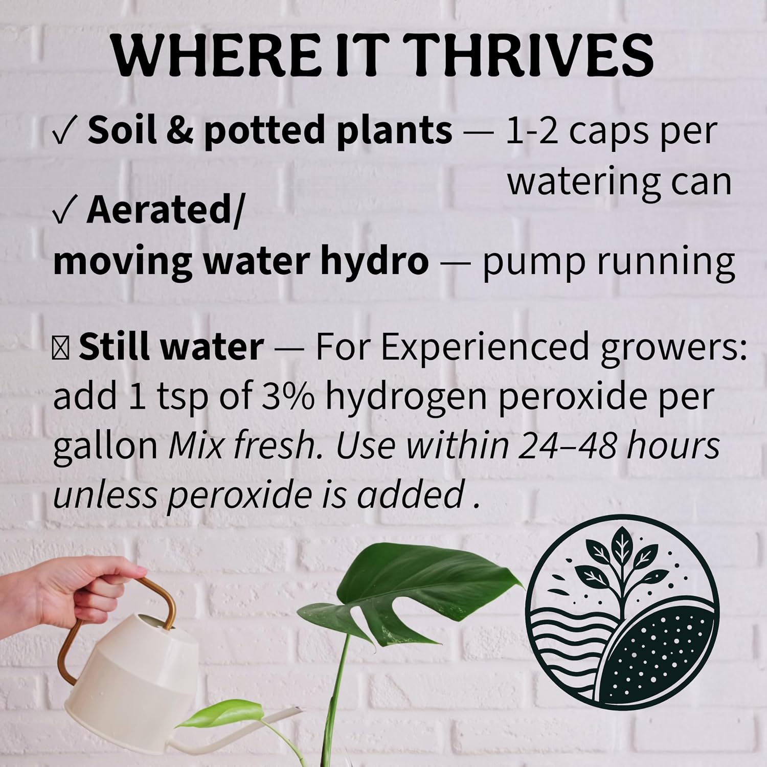 Organic Liquid Indoor Plant Food, Houseplant, Tropical & All-Purpose Indoor Plant Fertilizer, Organic Liquid Fertilizer 5-5-5 with Sea Kelp, 8oz Treats 50 Gallons