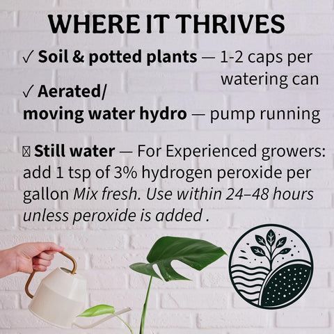 Organic Liquid Indoor Plant Food, Houseplant, Tropical & All-Purpose Indoor Plant Fertilizer, Organic Liquid Fertilizer 5-5-5 with Sea Kelp, 8oz Treats 50 Gallons