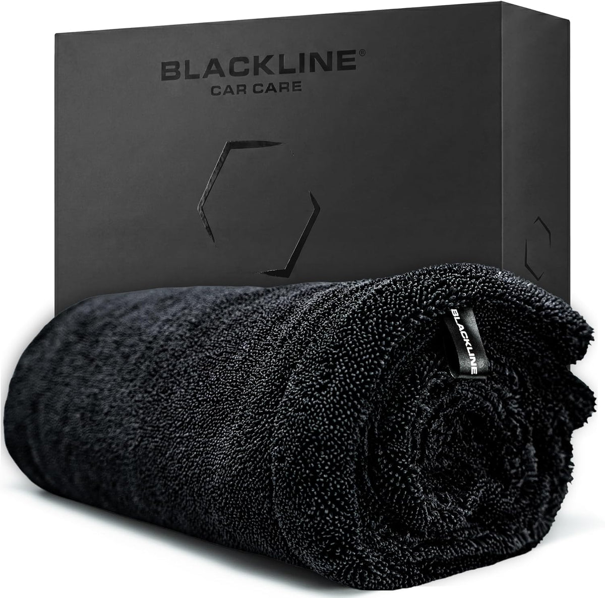 Blackline Microfiber Car Drying Towel 24"x36", 1300GSM Twisted Loop