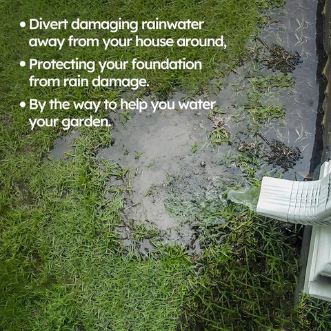 NAACOO Gutter Downspout Extensions, 12 x 12in Catch Basin