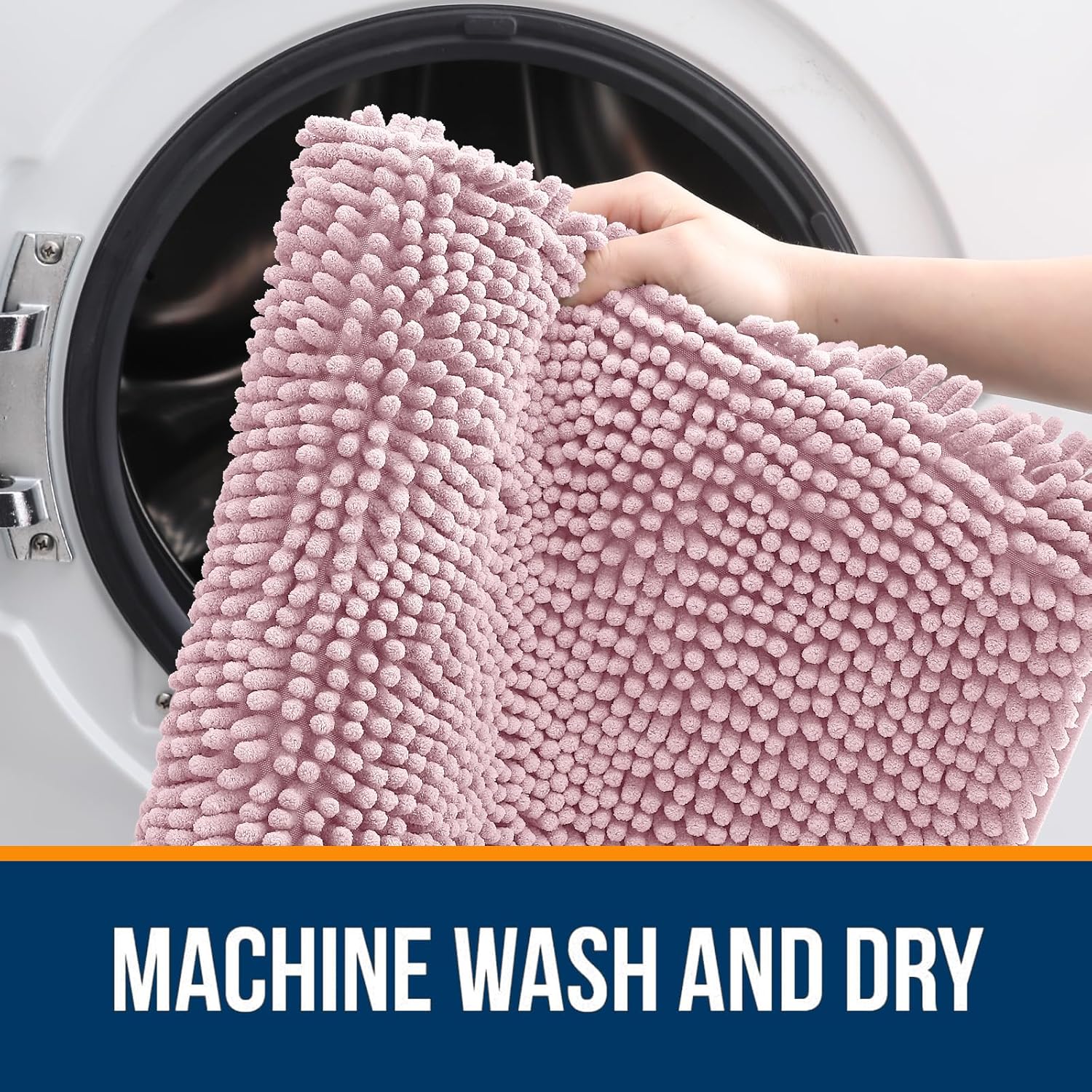 OLANLY Bathroom Rugs 30x20, Extra Soft Absorbent Chenille Bath Rugs