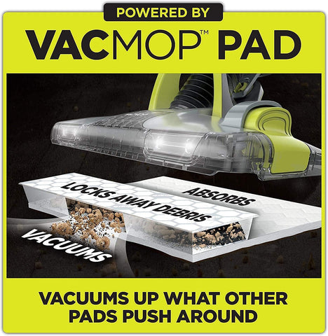 Shark VMP40 VACMOP Disposable Hard Floor Vacuum and Mop Pad Refills, Hardwood Floor Mop Pad, Shark Hard Floor Pads, 10 Count (Pack of 4) (Packaging May Vary)