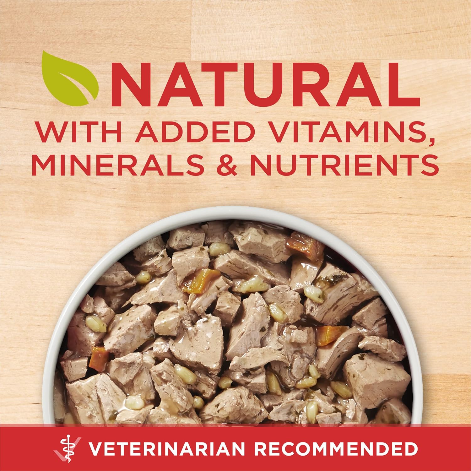 Purina ONE Chicken & Brown Rice Wet Dog Food, Tender Cuts, (12) 13 oz Cans