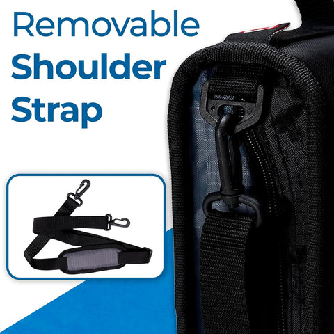 Case-it School Zipper Binder | 2" O-Rings | 400-Sheet | LT-007 Jet Black