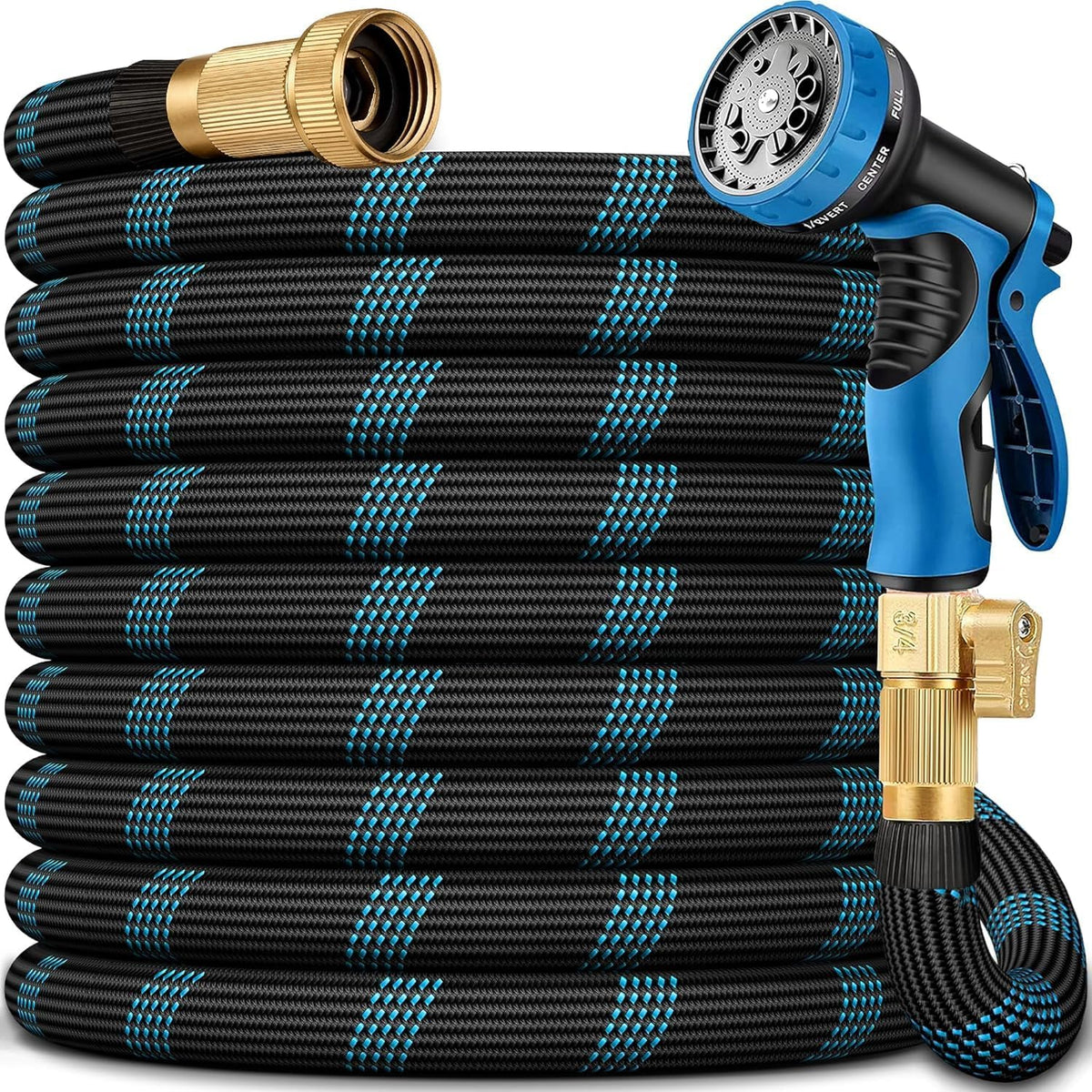 75 FT Non-Expandable Garden Hose, 2026 Upgraded Lightweight Garden Hoses,Ultra Durable & Flexible Non-Expanding hoses with 10 Function Sprayer, Leak proof, Pressure Resistant for Yard, Outdoor