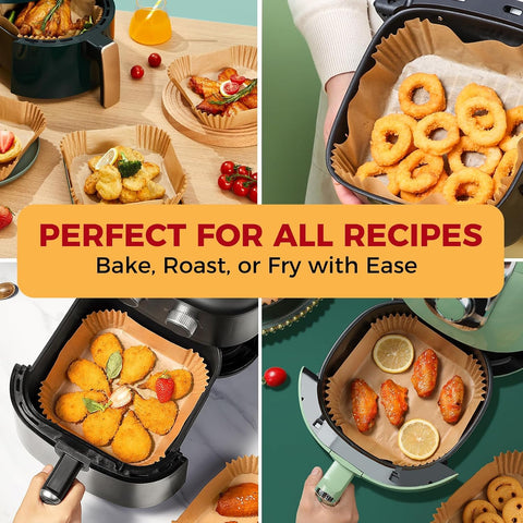 Ctizne 420PCS Air Fryer Liners Disposable for 6.5" Square Air Fryers