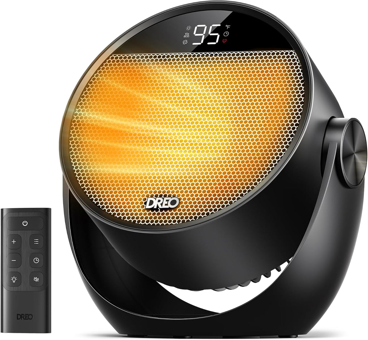 DREO Space Heater 1500W, 60° Adjustable Tilt, Portable Heater for Office
