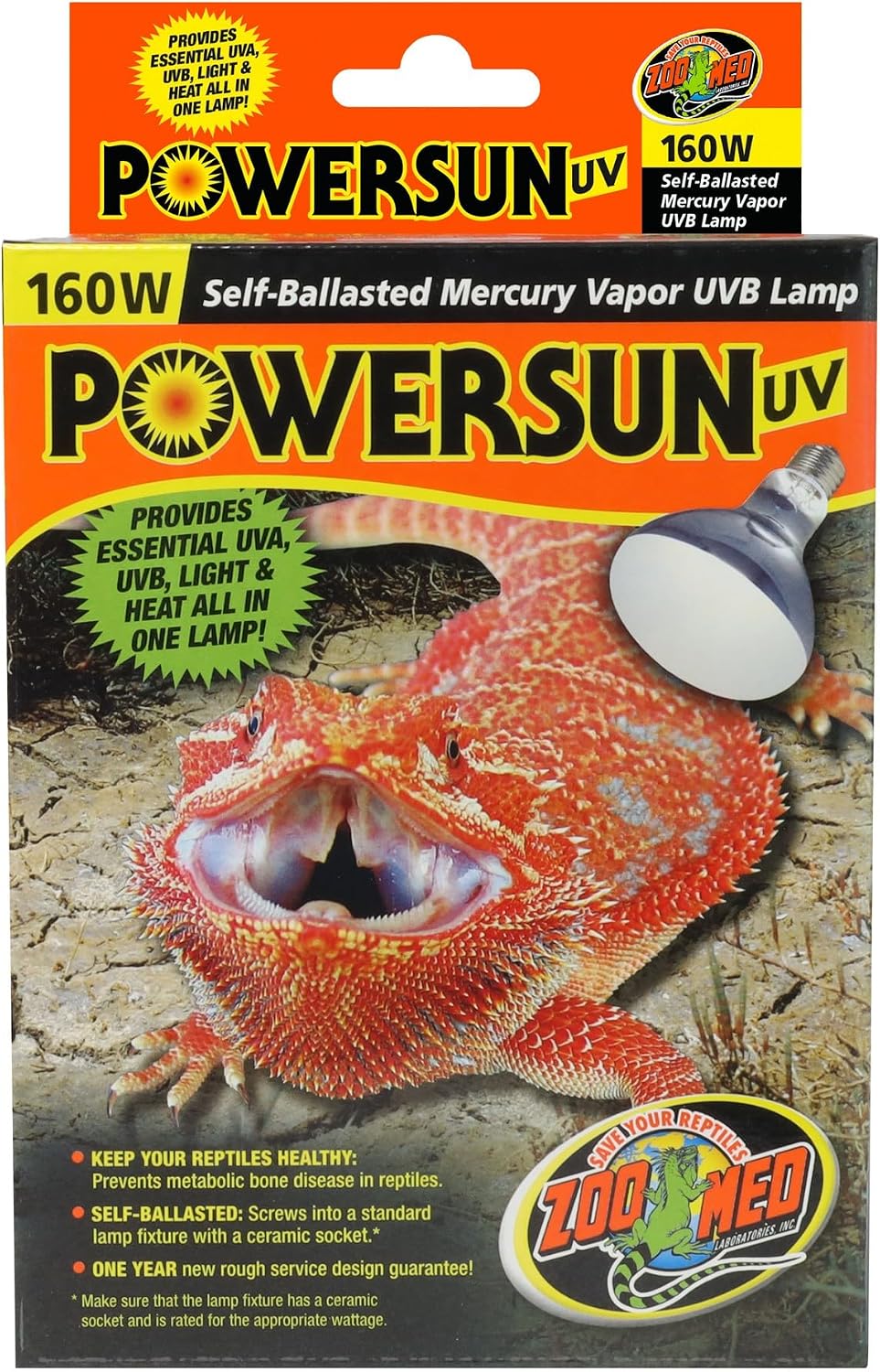 Zoo Med PowerSun UV Bulb 160 Watt