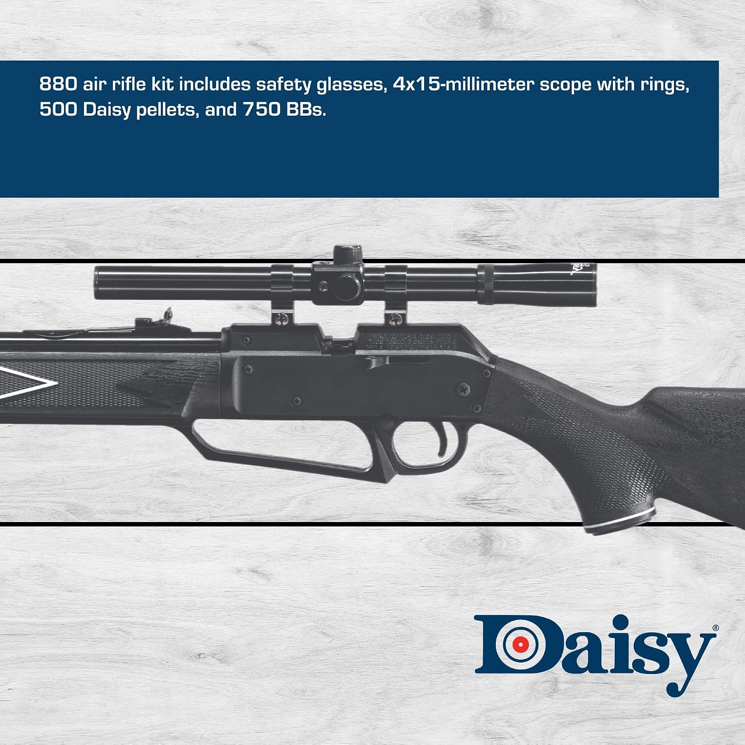 Daisy Powerline 880 Multi‑Pump .177 BB/Pellet Rifle Kit