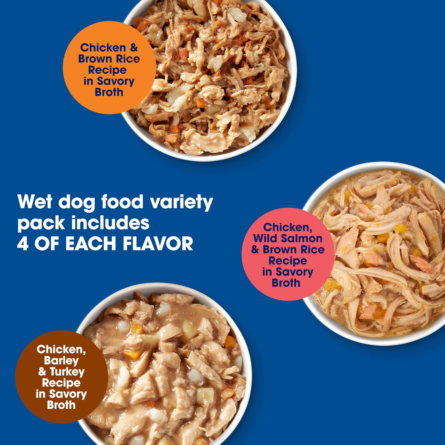 Nature's Recipe Wet Dog Food Variety Pack, 2.75 oz. Cups, 12 Count (2 Pack)