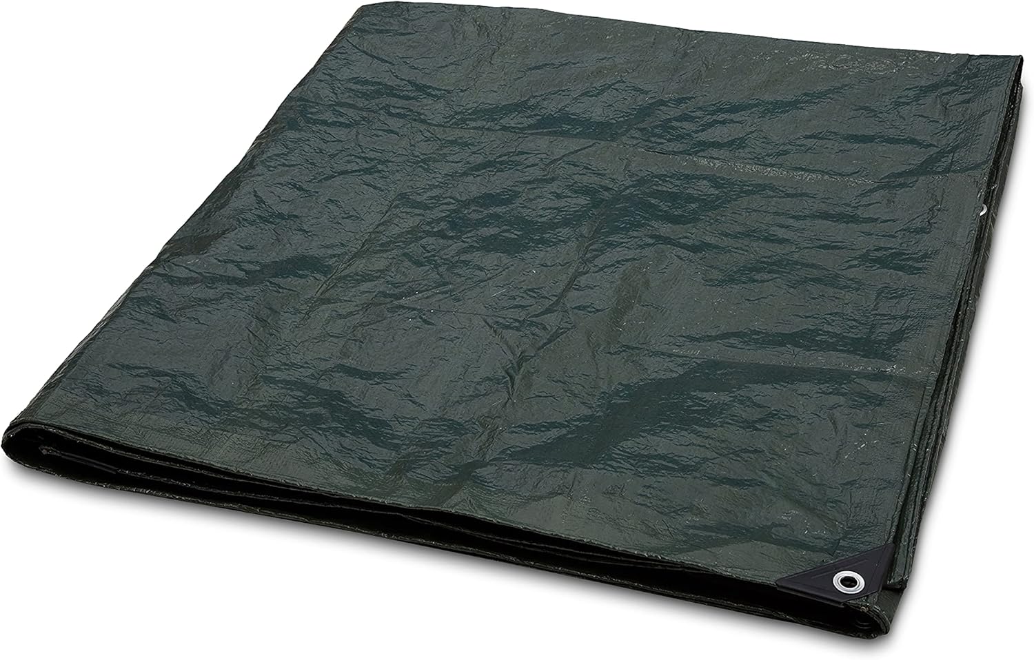 Amazon Basics Waterproof Multipurpose Camping Tarp with Reinforced Corners and Edges, Protective Cover, 9.5 x 11.3 Feet, Dark Green