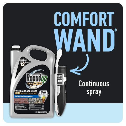 Roundup Dual Action 365 Weed & Grass Killer Plus 12 Month Preventer, 1 gal.