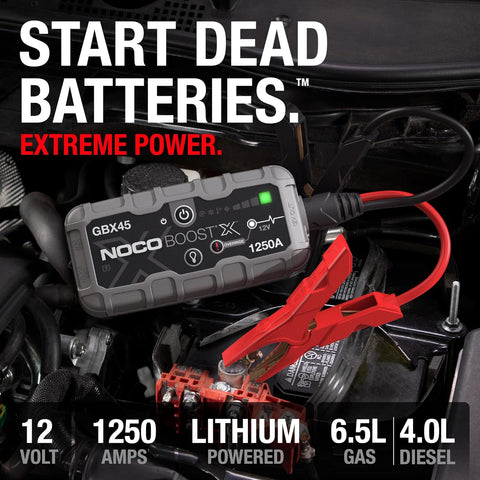 NOCO Boost GBX45 1250A UltraSafe Jump Starter, 12V Lithium Battery Booster