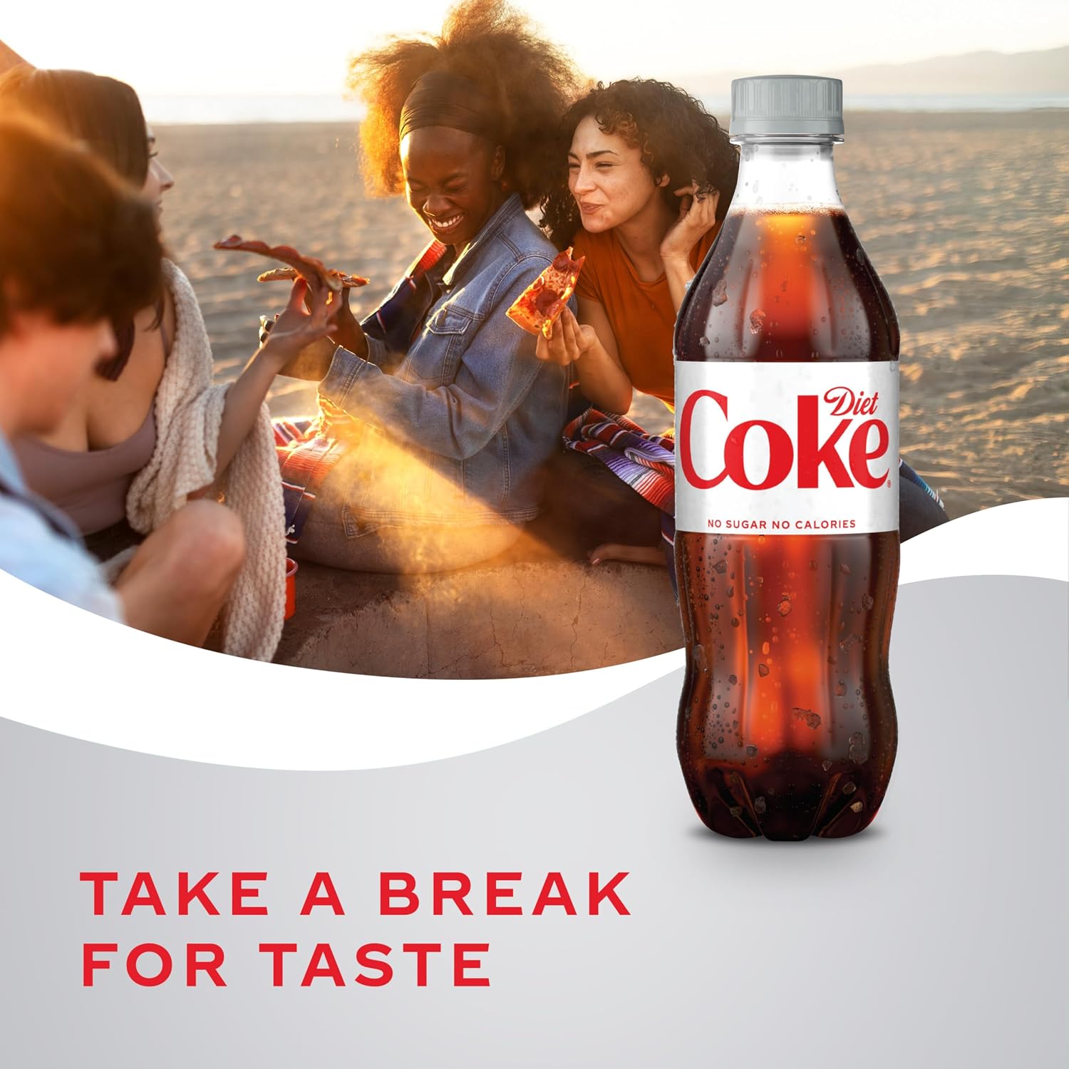 Diet Coke Soda Soft Drink Bottles, 16.9 fl oz, 6 Pack