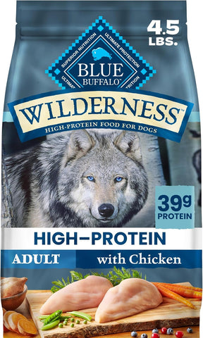 Blue Buffalo Wilderness Chicken & Wholesome Grains Adult Dry Dog Food 4.5lb