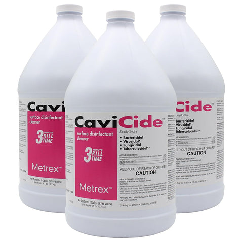 Metrex CaviCide Surface Disinfectant Cleaner, 1 Gallon, 3-Pack
