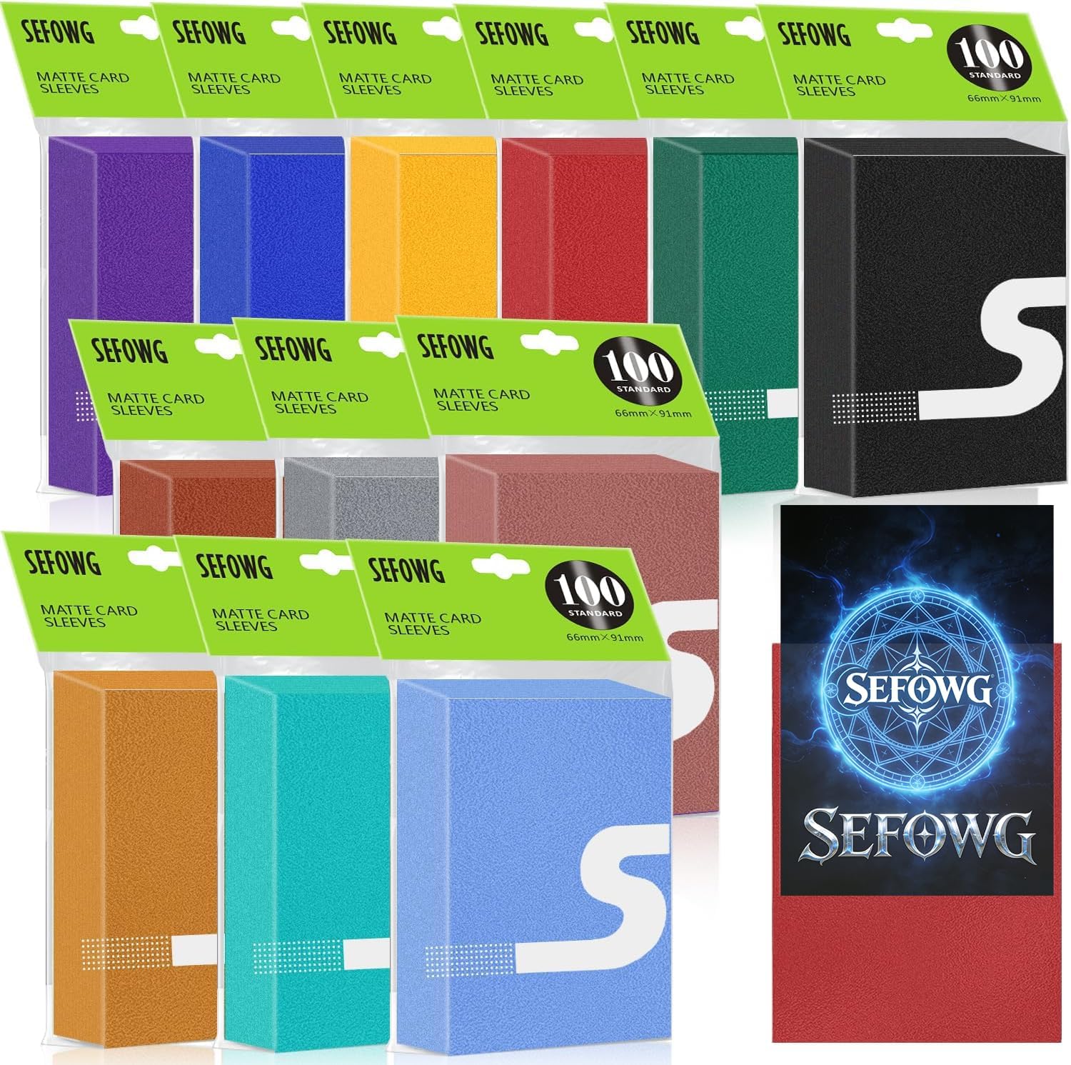 1200ct MTG Card Sleeves, 12 Colors Matte Card Sleeves, Magic Cards Sleeve