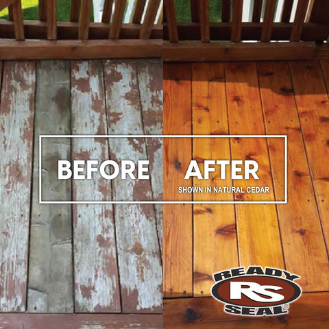 Ready Seal Exterior Wood Stain & Sealer, Natural Light Oak, 1 Gallon