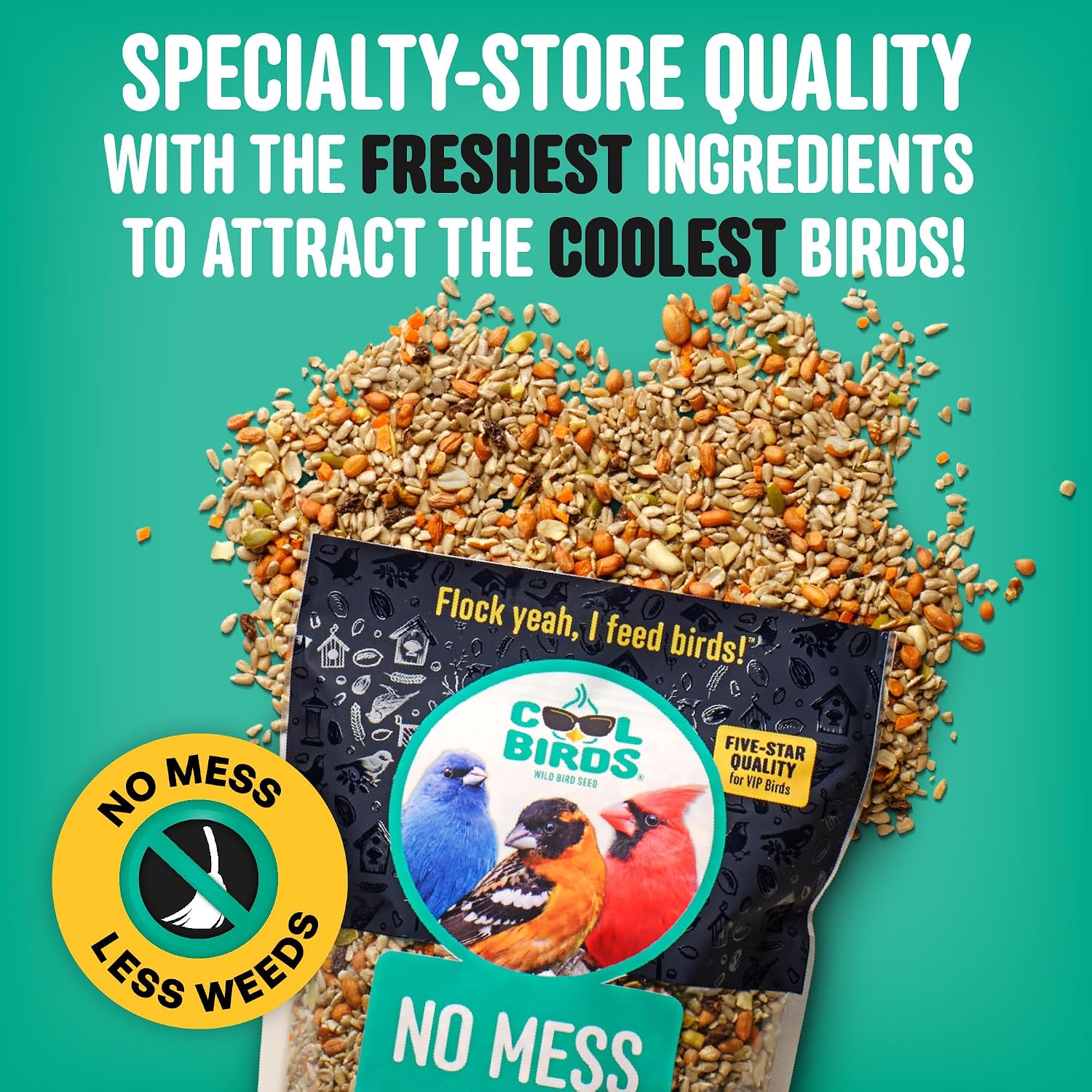 Cool Birds No Mess Wild Bird Seed, 10 lb
