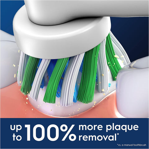 Oral B Cross Action Electric Toothbrush Replacement Brush Heads Refill, 4Count