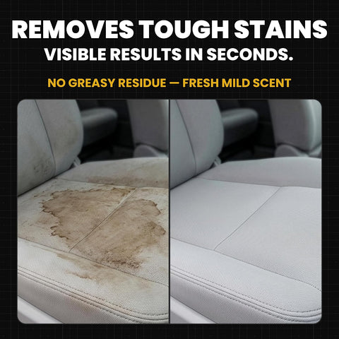 CarGuys Interior Car Cleaner for Tough Stains | Stain Remover for Car Seats, Carpet, Upholstery, & Leather | 18 Oz Kit with Microfiber Towel (Pack of 2)