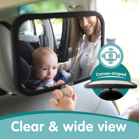 Onco Baby Car Mirror for Rear Facing Seats - Triple Award Winning, Non-Slip
