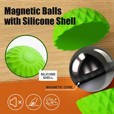 Magnetic Fidget Balls, 6 Pack Silicone Sensory Toys for Adults & Teens