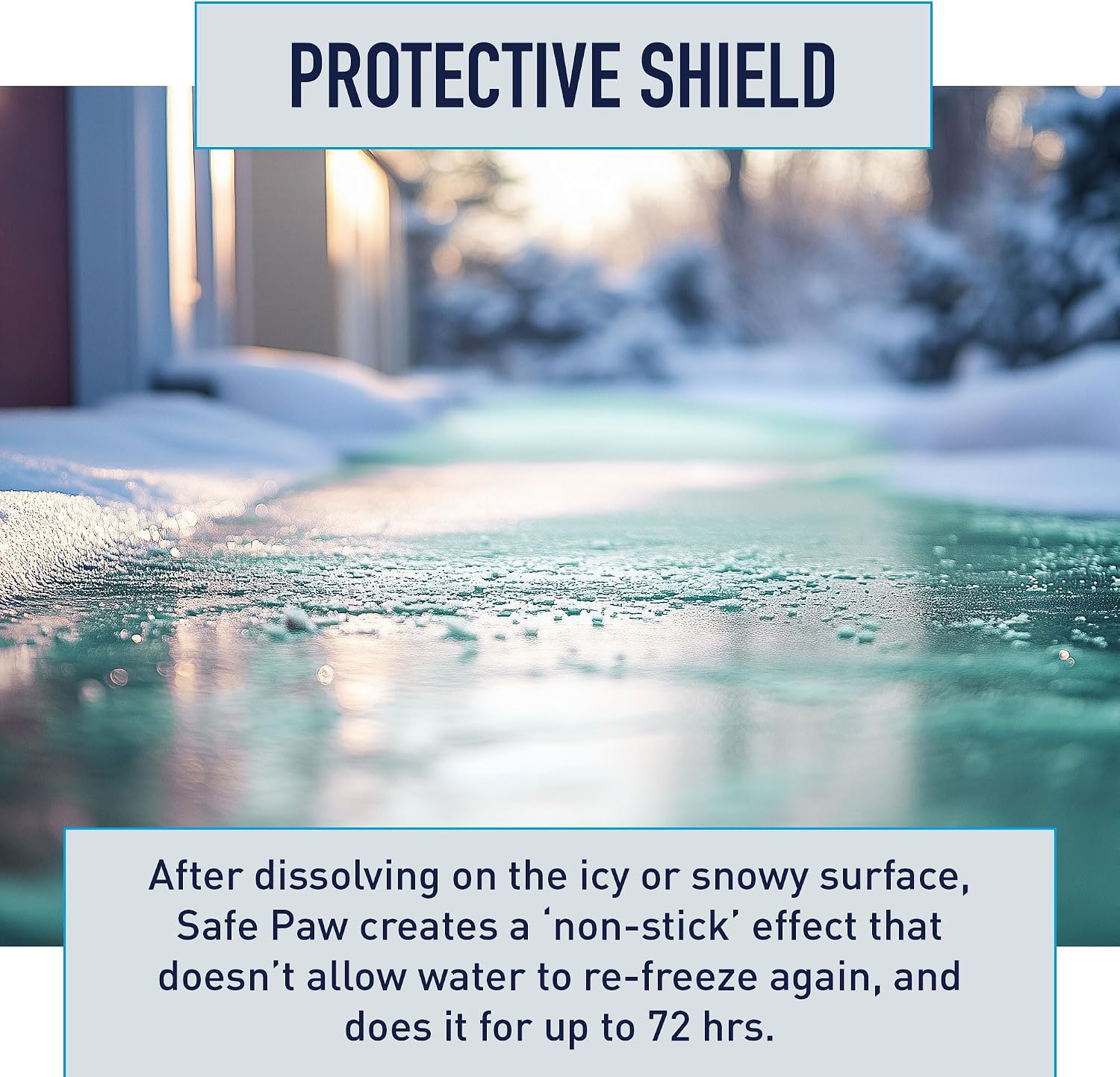 Safe Paw 2 Pack Pet-Safe Snow & Ice Melt, Salt- & Chloride-Free Melt, 8 lbs