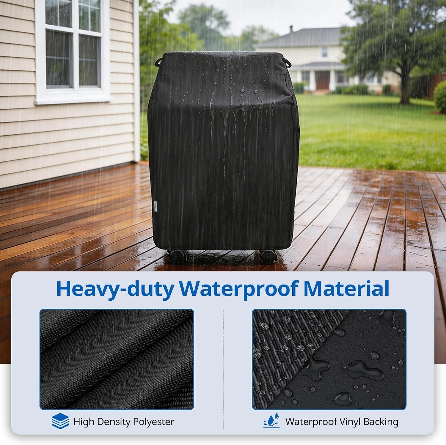 SunPatio 2 Burner Grill Cover, Heavy Duty Waterproof 32 Inch Grill Cover