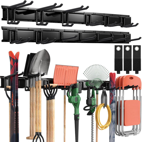 LBT 99" Garage Tool Organizer Wall Mount - 1000lbs Garden Tool Organizer