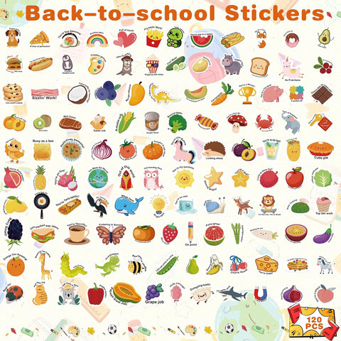 OHOME Back to School Supplies - 120 PCS Teacher Motivational Stickers for Kids Students | Teacher Must Haves Supplies Stuff Essentials Gifts for Classroom Decor,Inspirational Positive Reward Stickers