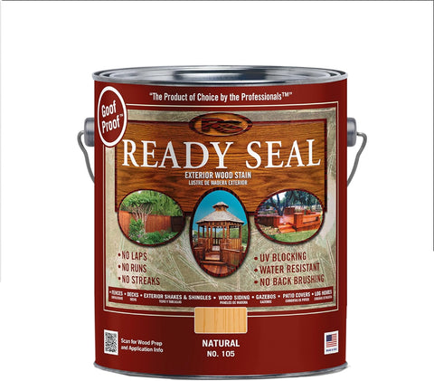 Ready Seal Exterior Wood Stain & Sealer, Natural Light Oak, 1 Gallon