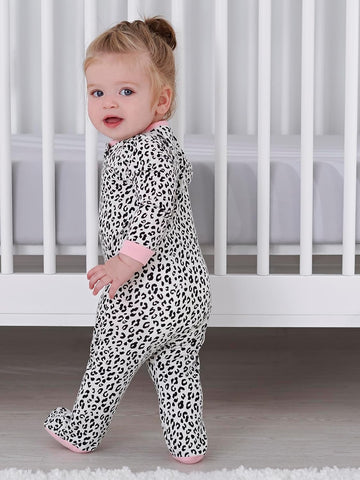 Gerber Baby Girls 4-Pack Sleep 'N Play Footie