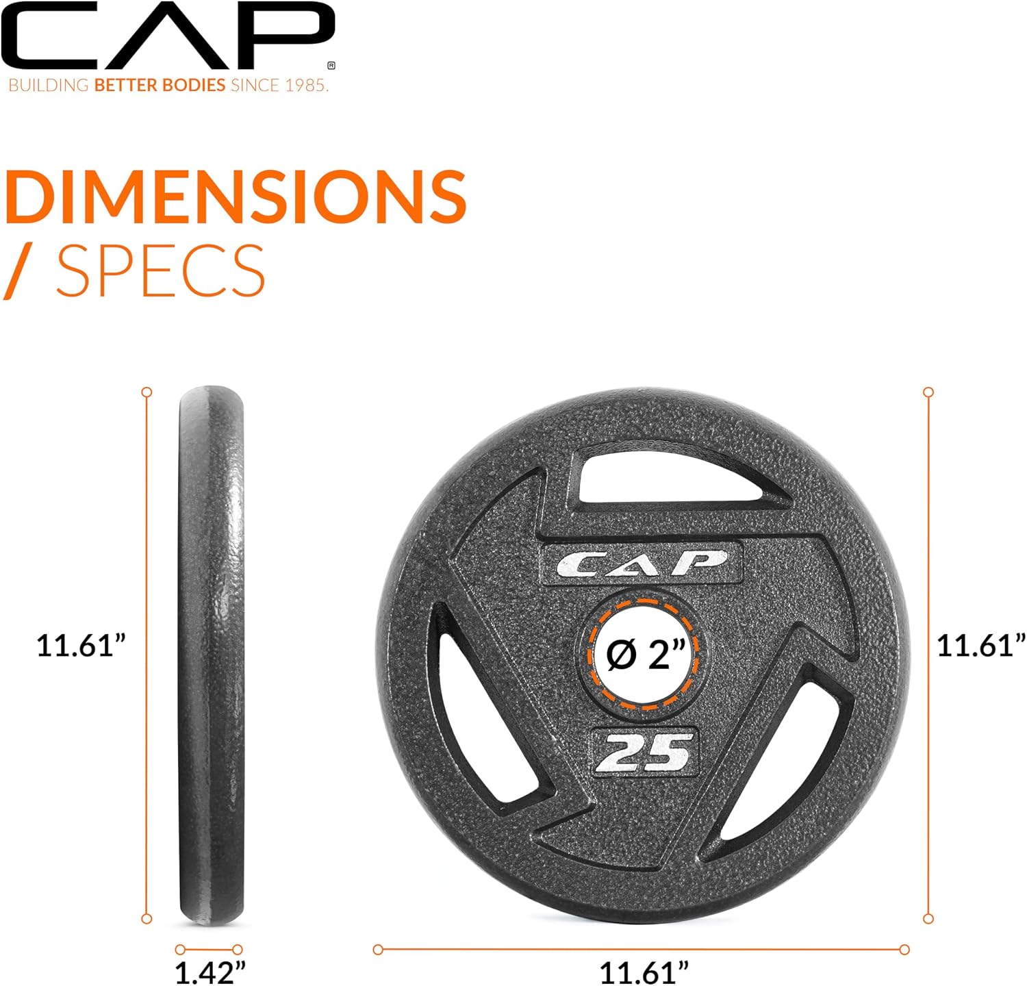 CAP Barbell 2-Inch Olympic Weight Plate | Multiple Options