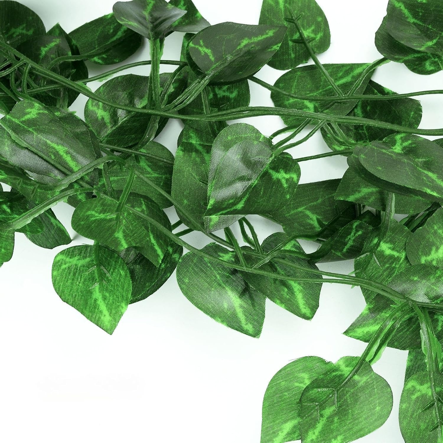 Tbestmax 237 Feet 36 Pack Artificial Ivy Leaf Plants, Green Vine Leaves, Greenery Hanging Garland, Fake Foliage Flowers for Home Kitchen Garden Office Wedding Wall Decor