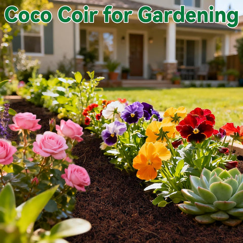 ZeeDix 2 Pcs Coco Coir Brick for Plants, 100% Organic Coconut Coir Bricks