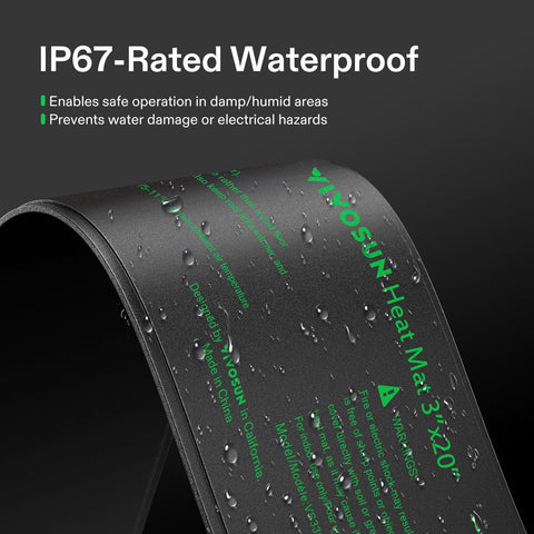 VIVOSUN 3" x 20" Durable Waterproof Seedling Heat Mat