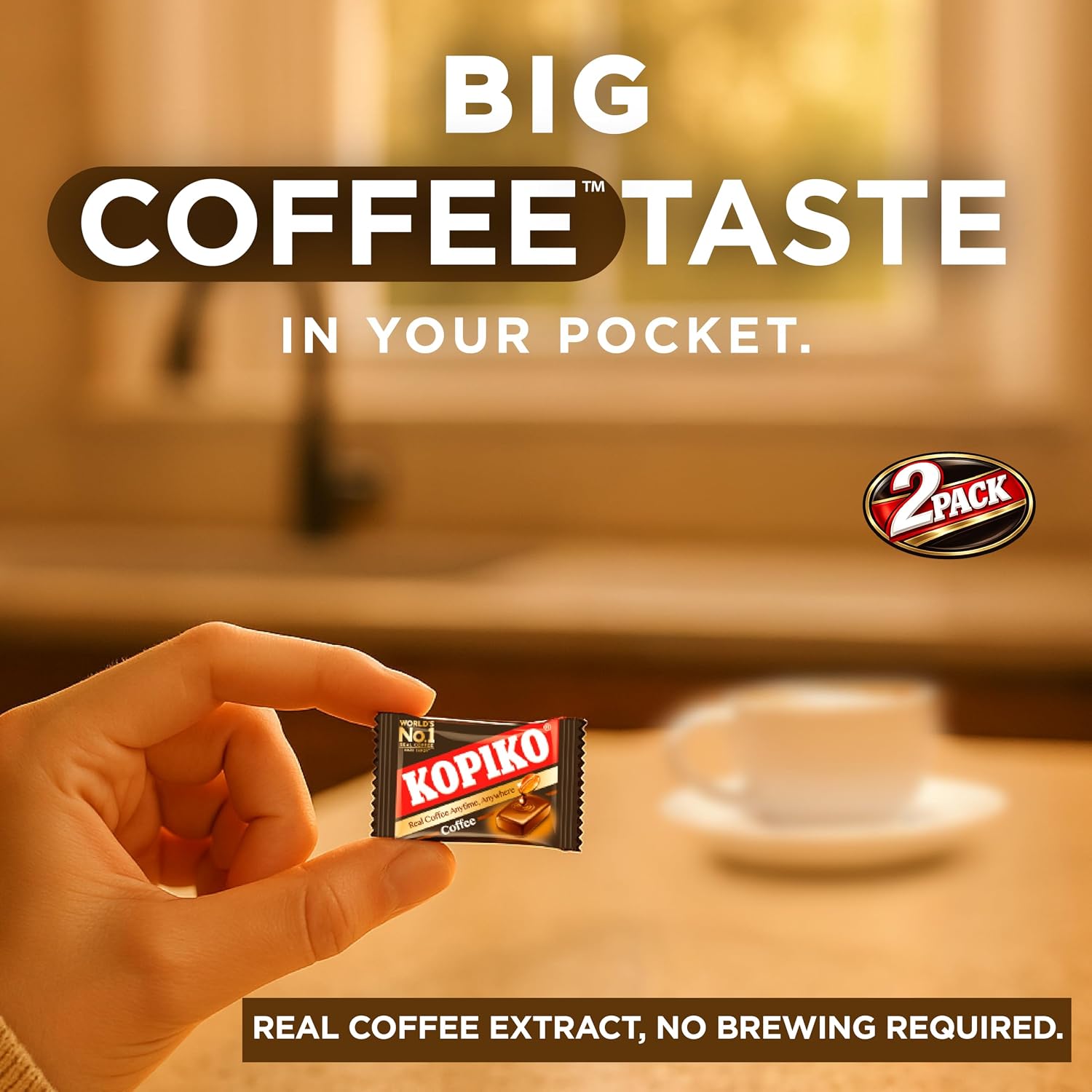 Kopiko Coffee Candy – Hard Candy from Indonesia (2-Pack 4.23oz)