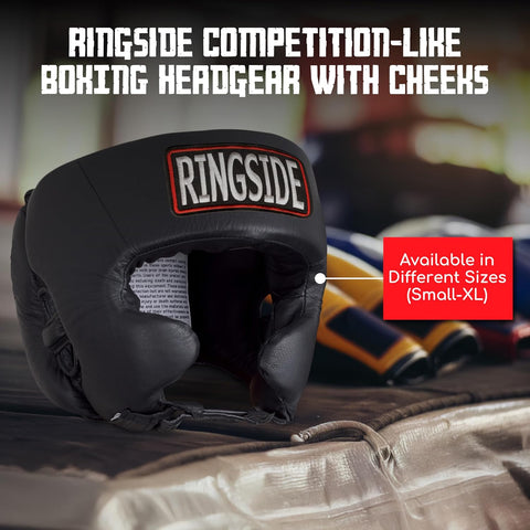 Ringside Competition-Like Boxing Headgear with Cheeks