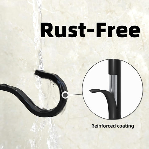 6 Inch Plant Hooks for Wall,Plant Hangers Outdoor/Indoor,Hold 35lb, 2 Pack